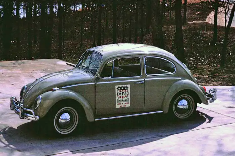The first “company vehicle”. A Volkswagen Beetle